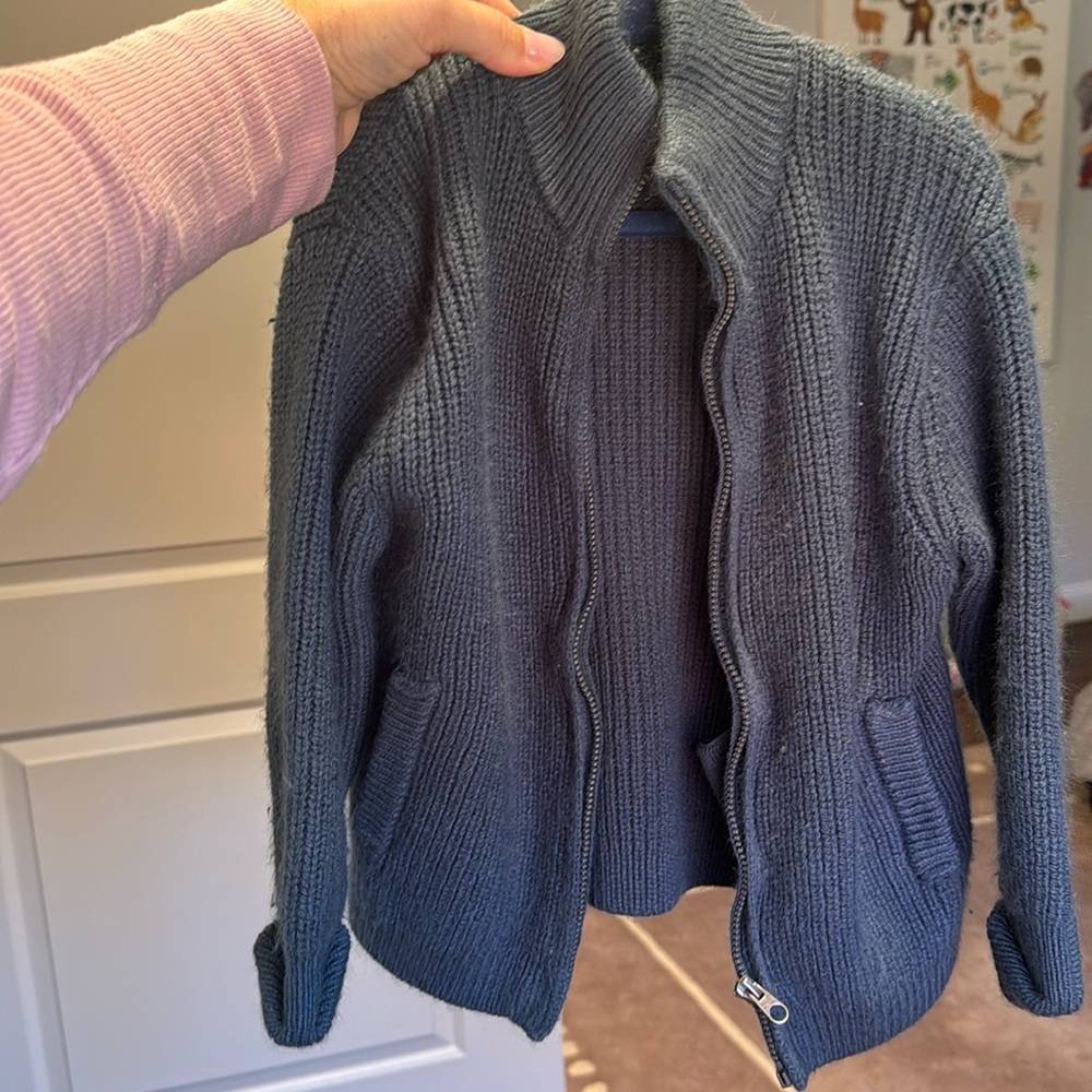 Zara boys sweater zip cardigan 3-4yrs